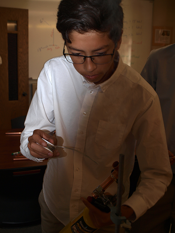 9th Grade Soldering Class