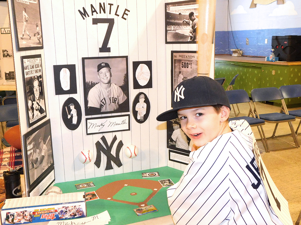 3rd Grade Wax Museum - Mickey Mantle
