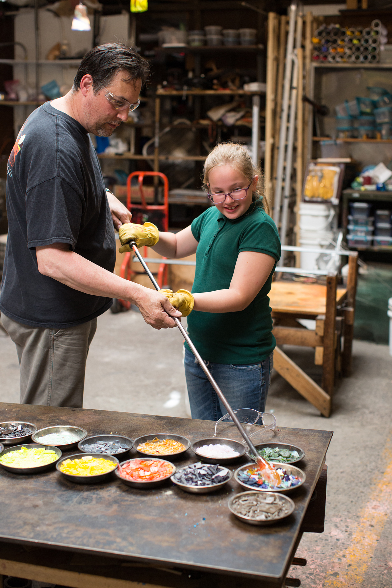 Fourth Grade Field Trip to a Glass Blowing Company