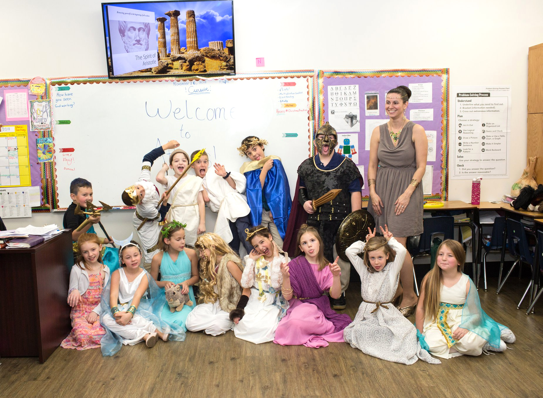 Third Grade Greek Day