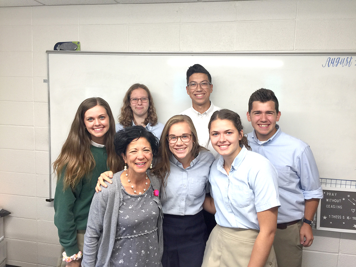 Seniors with Mrs. Fo